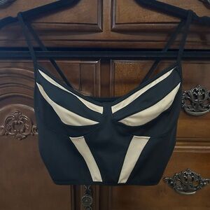 Elegant Black and Cream Women's Bralette